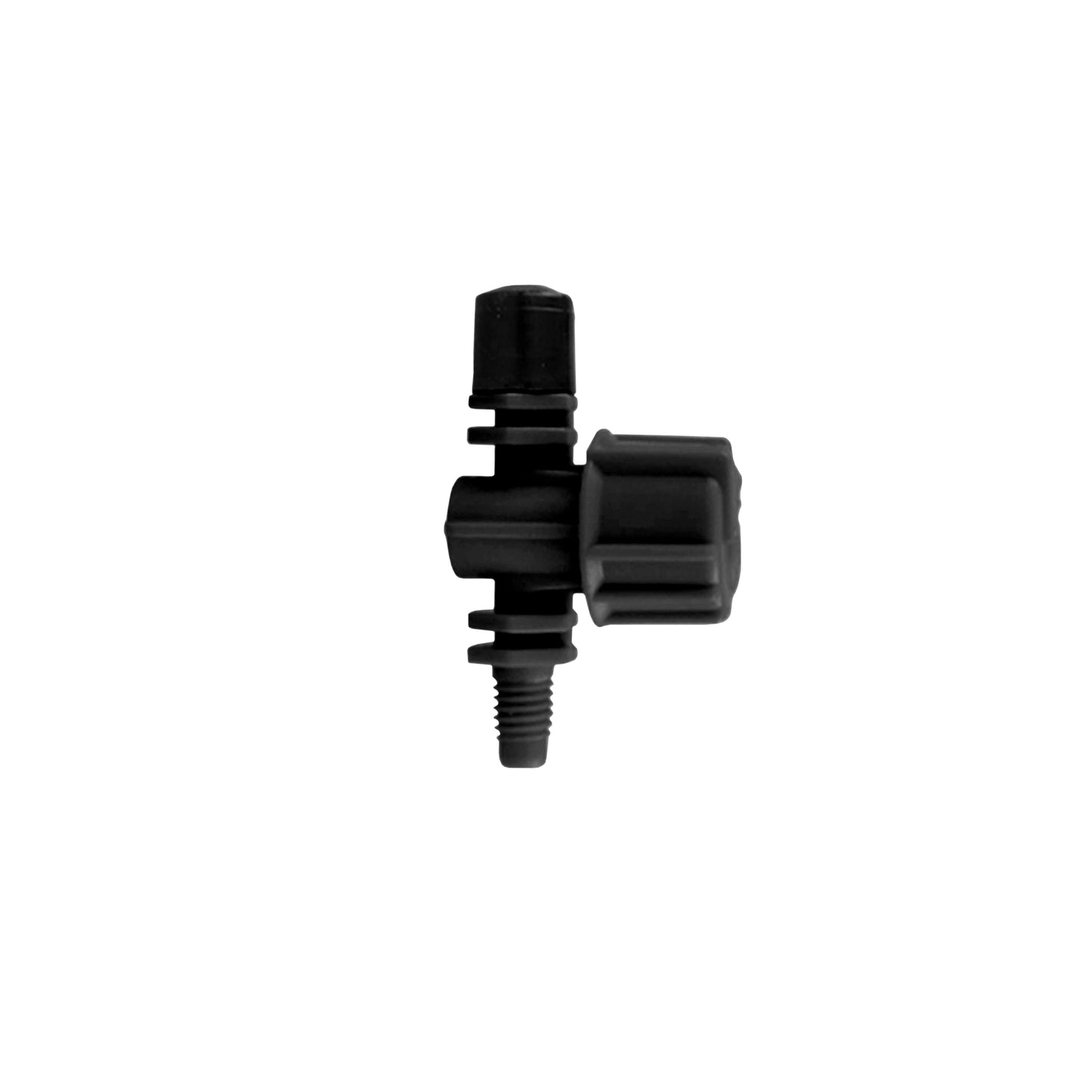 Black Vari-Mist sprayer nozzle with threaded inlet
