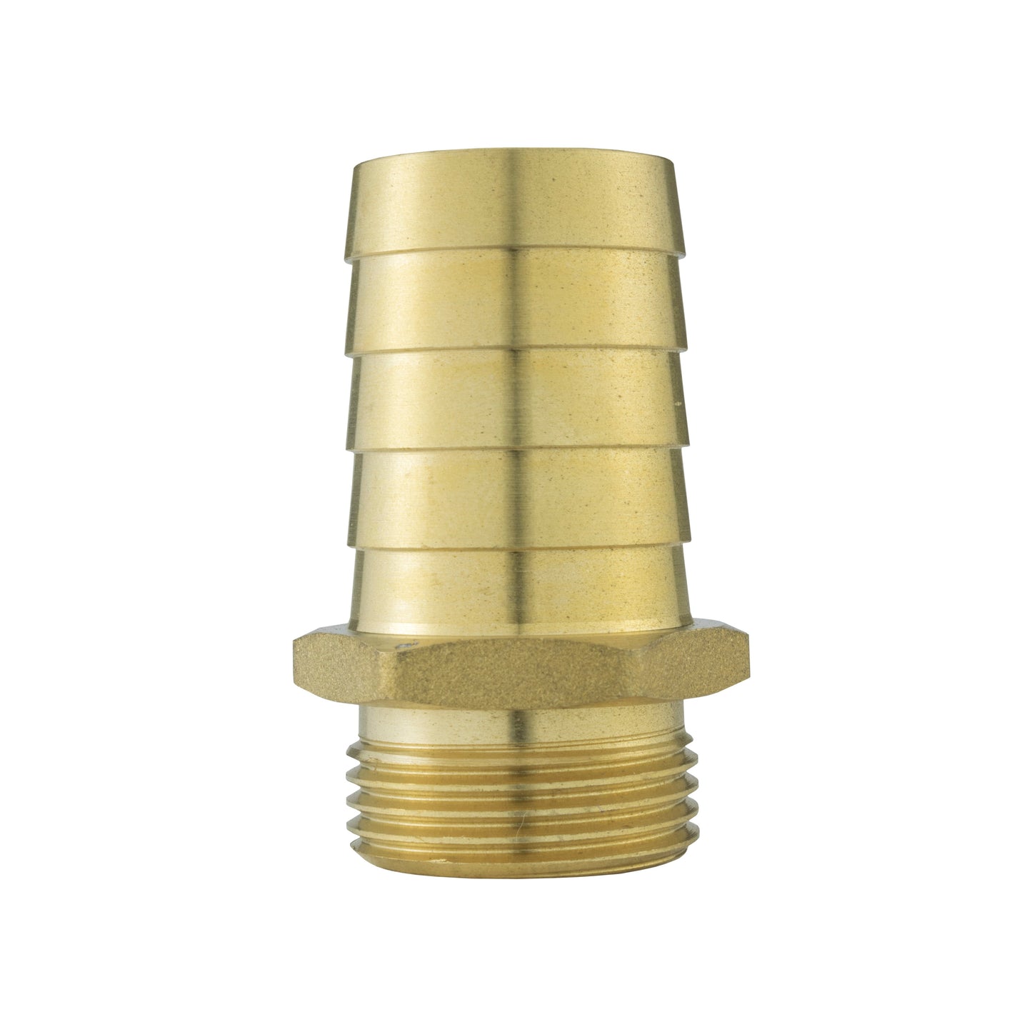 Brass straight joiner 25mm barbed connector with 3/4" BSPM screw thread