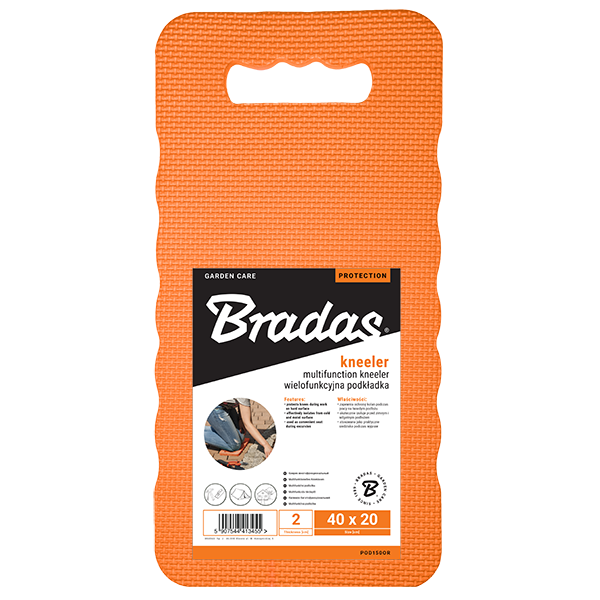 Orange multifunktion kneeler mat für Garten, 40 x 20 cm, 2er Pack