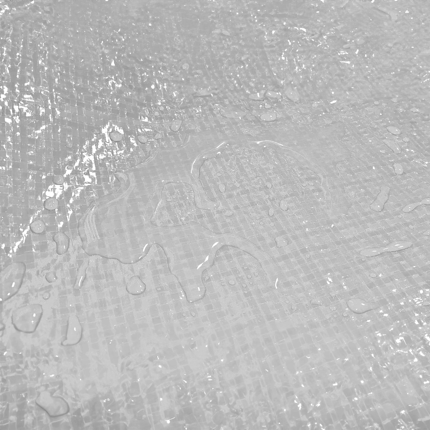 White tarpaulin fabric texture with water-resistant finish, 90 GSM