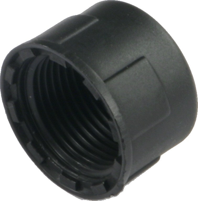 PP 3/4" BSPF black plastic cap