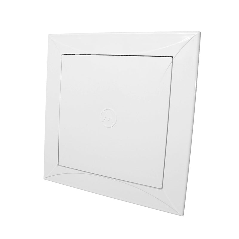 Zugangsklappe PP, weiß, 300 x 400 mm, quadratische Klappe im Einbaurahmen