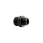 1" to 3/4" BSP male reducing nipple, black threaded fitting