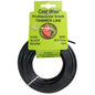 Black round strimmer line coil, 2.7mm diameter, 15m length