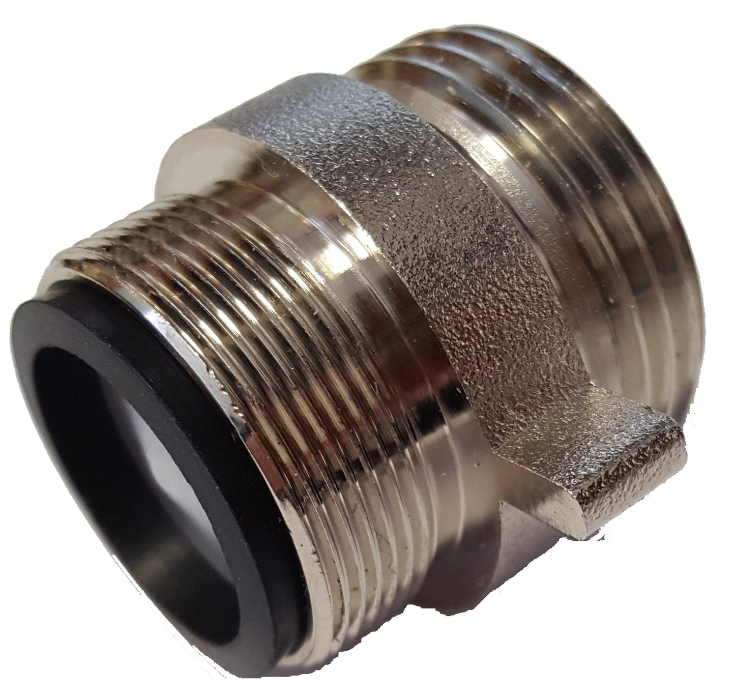 Kitchen tap adaptor: boccola con filetti maschio fini e profilo esterno scanalato