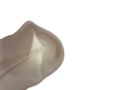 Lay Flat 2" Lined Schlauch, Blick auf das Innenfutter am offenen Ende