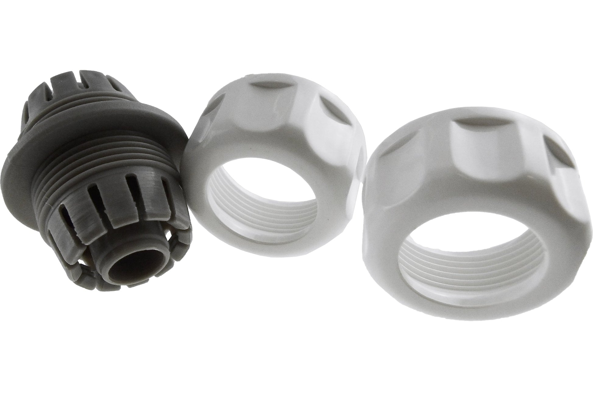 Hose Mender 1/2" WL Anschlusskappen: links gewindefähig, rechts weiß