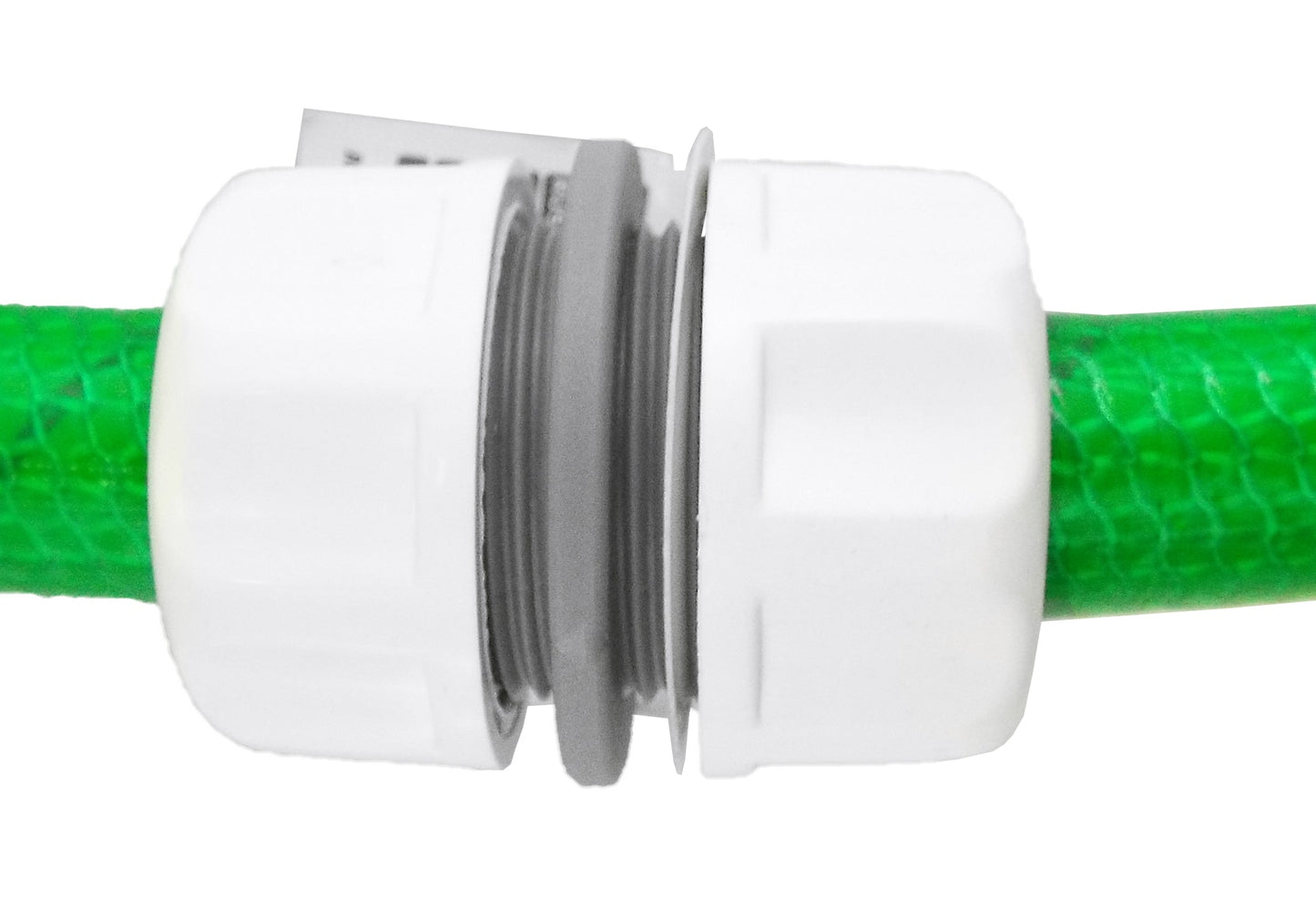 Hose Mender 1/2" WL zylindrischer Schlauchverbinder mit mittlerem grauem Einsatz