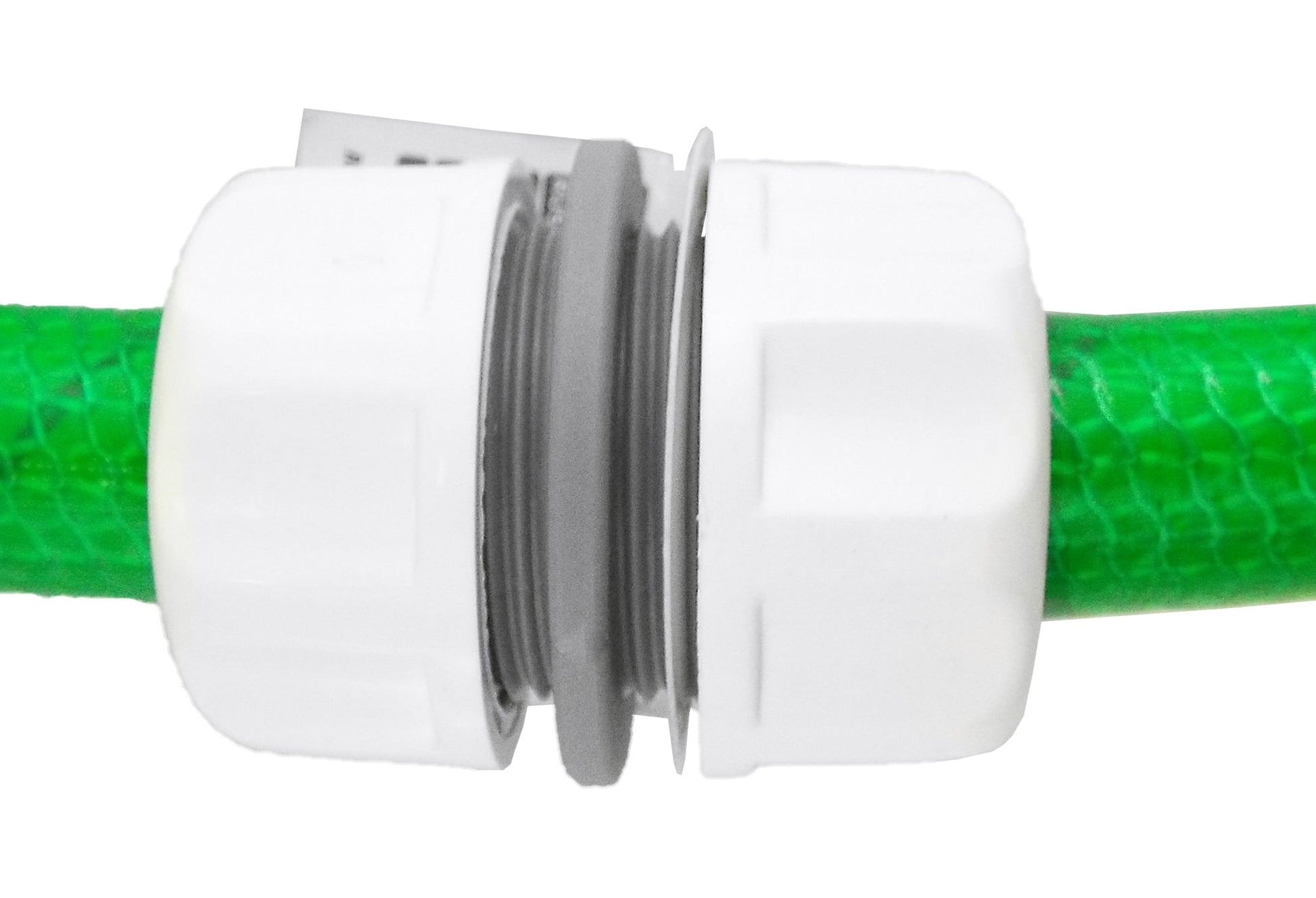 Hose Mender 1/2" WL zylindrischer Schlauchverbinder mit mittlerem grauem Einsatz