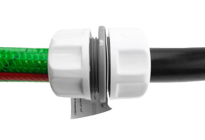 Hose Mender 1/2" WL Verbindungsstück an schwarzen und grünen Schlauchenden