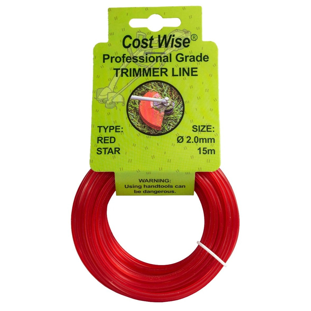 Cost Wise Strimmer Line Red Star, Ø2mm, 15m, red spool