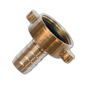 Brass 3/4" BSPF to 15mm adapter with visible threads and coupling ends