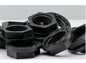 1.5" BSPP back nut, black hex with internal threads