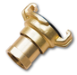 Brass 1/2" BSPF swivel claw connector, external male thread