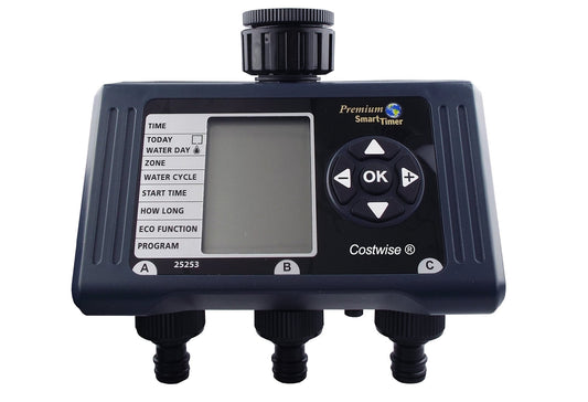 3-Wege-Wasser-Timer mit Display und Tastenfeld (Premium SmartTimer)