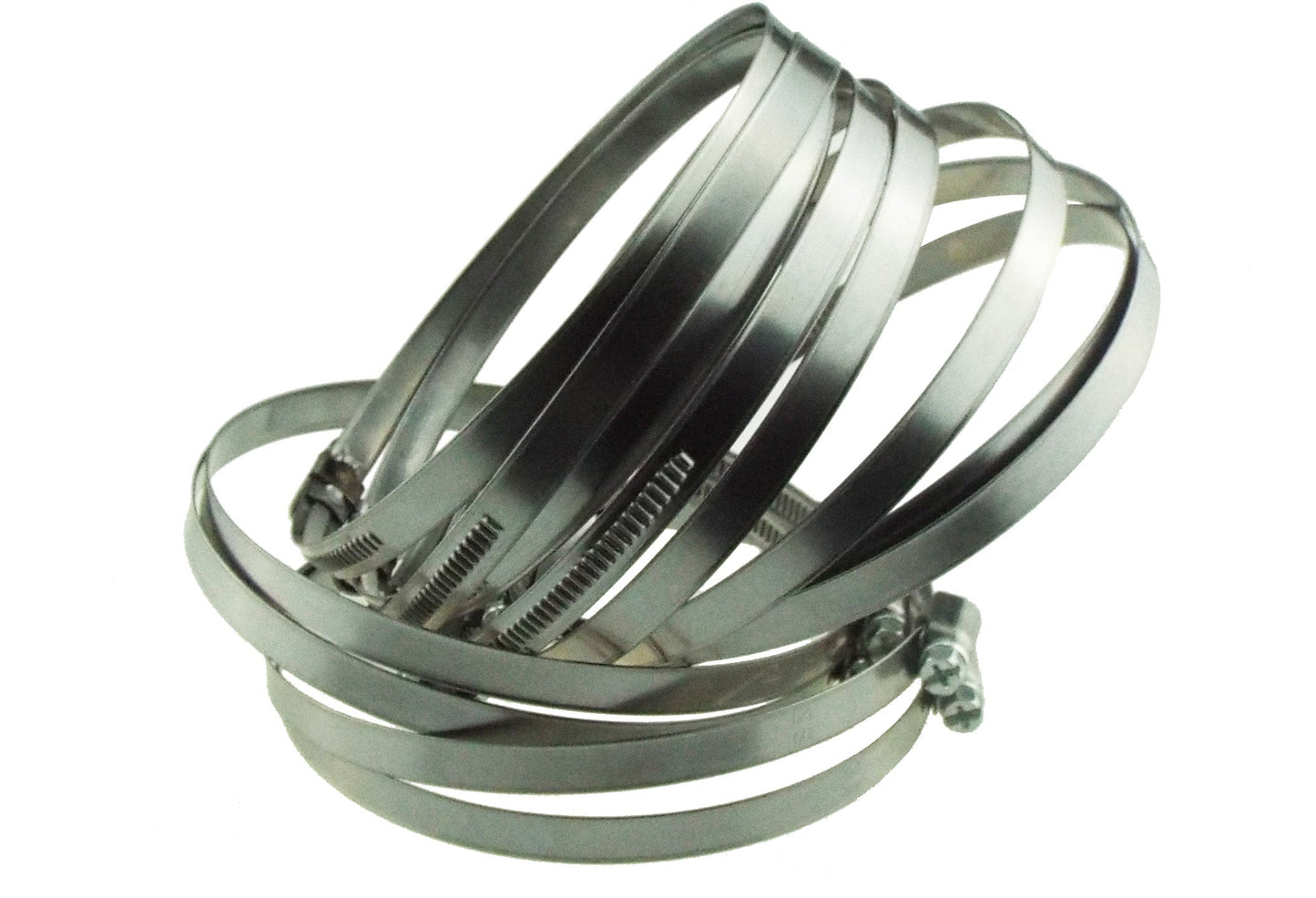 A2 Hose Clips 130–150 mm set of multiple metal band clamps