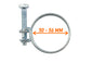 Double wire hose clamp, galvanised steel, 50–56 mm range