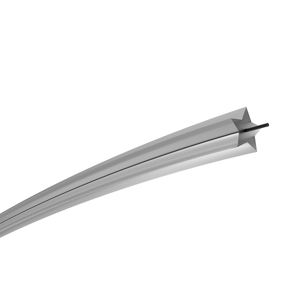 Dual Star 3mm strimmer line ripper tool with long metal guide and star end