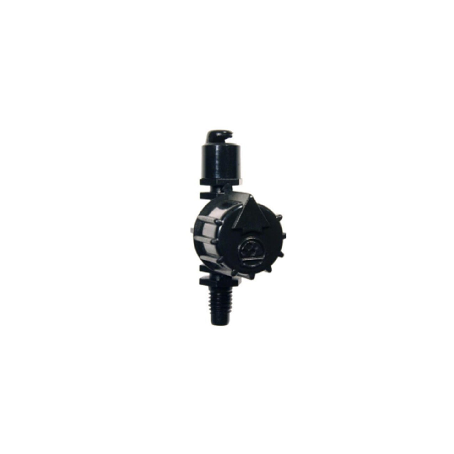 Antelco Vari-Jet™ 180° Black Cap/Black Base inline jet fitting, black