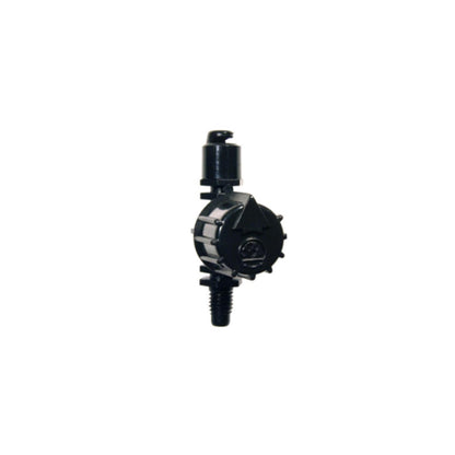 Antelco Vari-Jet™ 180° Black Cap/Black Base inline jet fitting, black