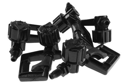 Black Vari-Rotor Spray 1.5mm rotor assemblies with spray caps and mounting arms