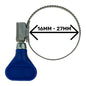 A2 Grip Hose Clip 16–27 mm, blue handle, steel clamp band