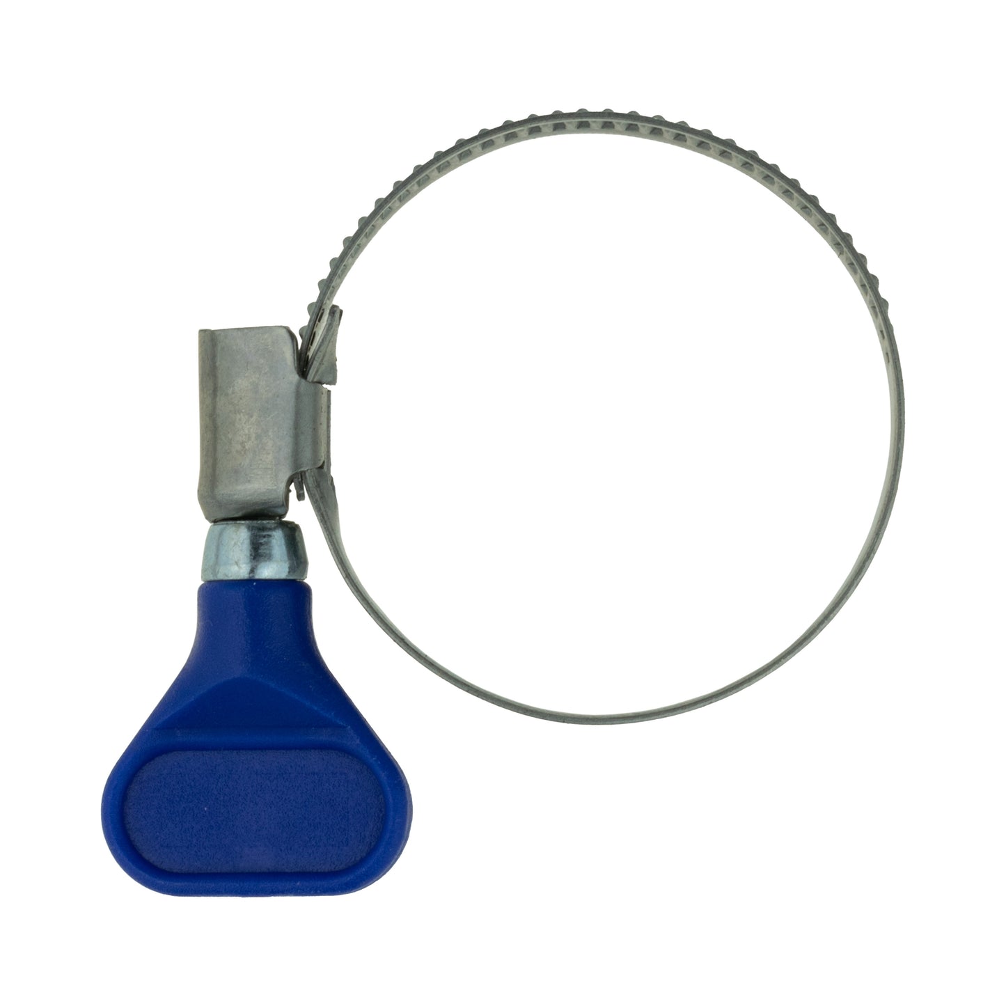 A2 grip hose clip, blue handle, metal band marked 30–45 mm