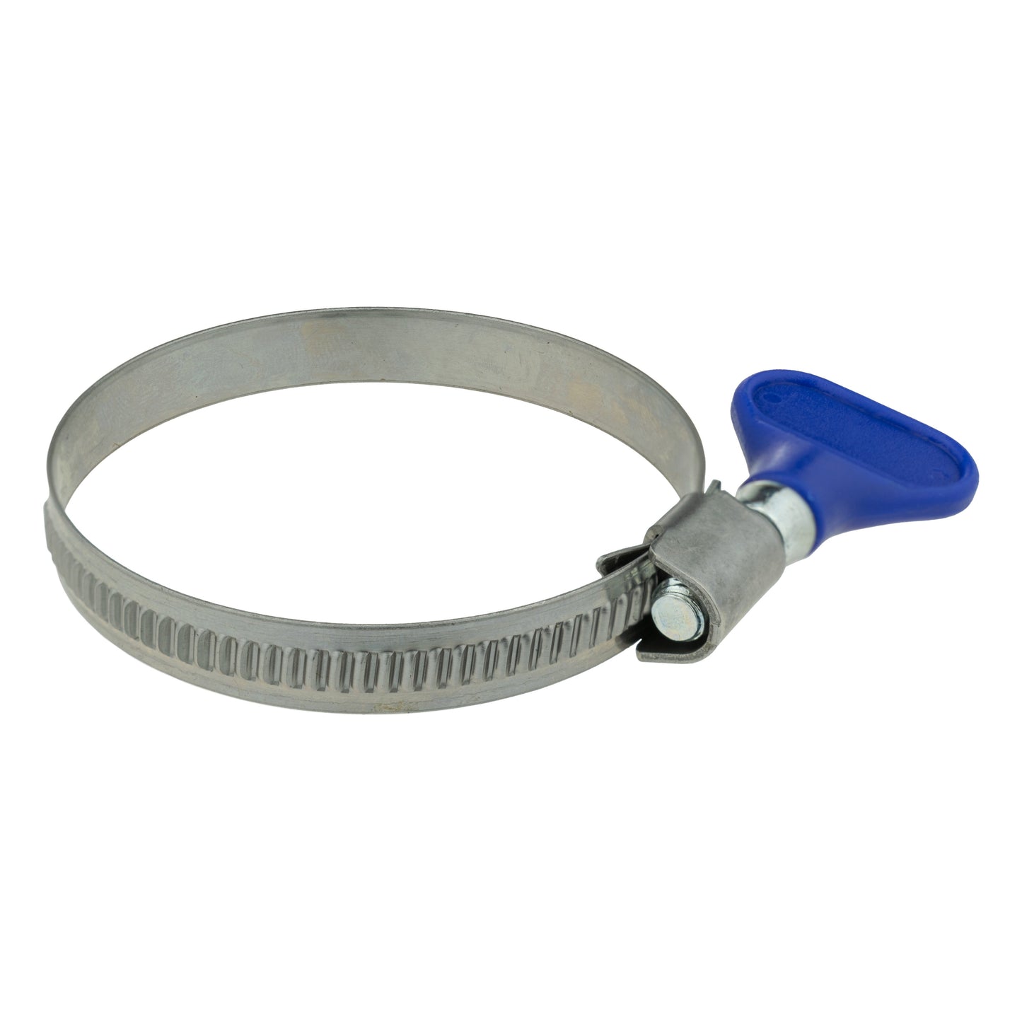 A2 Grip Schlauchschelle, Metallband mit blauem Griff, für 40–60 mm