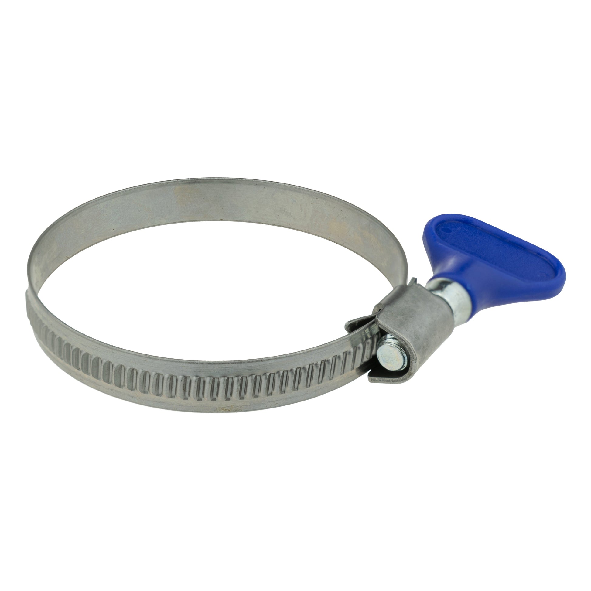 A2 Grip Schlauchschelle, Metallband mit blauem Griff, für 40–60 mm