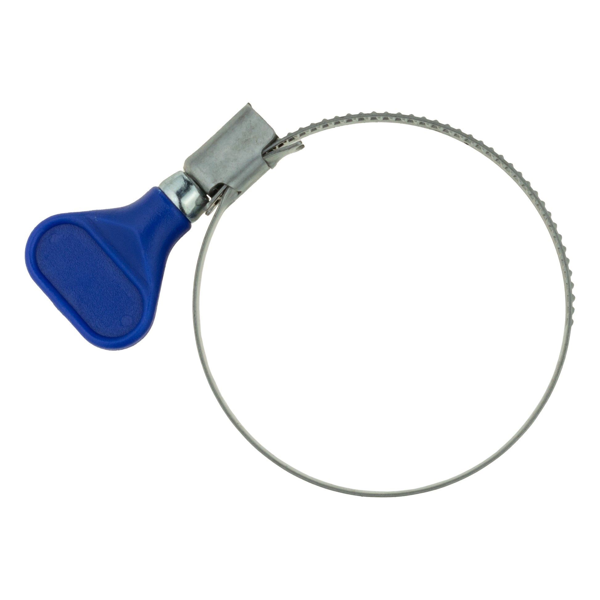 A2 Grip Schlauchschelle mit blauem Griff, Spannband für 40–60 mm