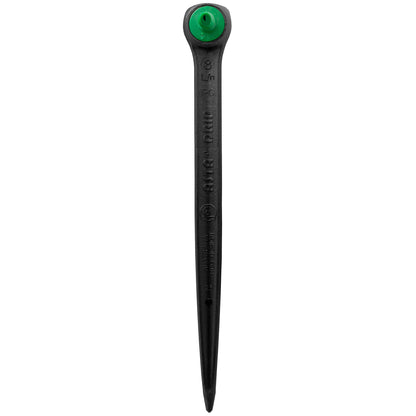 Antelco Asta drip spike dripper with green insert on black plastic stem
