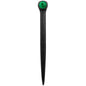 Antelco Asta drip spike dripper with green insert on black plastic stem