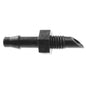 Antelco Adaptor Micro Fitting 4.5mm Barb x 10-32 thread, black barbed hose end