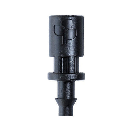 Antelco Asta stake adaptor: 4 mm (F) x 4.5 mm barb, black plastic