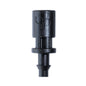 Antelco Asta stake adaptor: 4 mm (F) x 4.5 mm barb, black plastic
