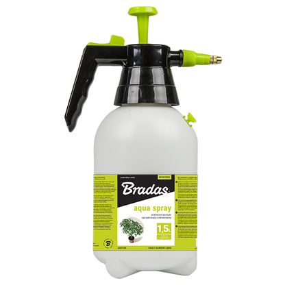 Hand sprayer “Aqua Spray” 1.5L with black pump and lime green nozzle