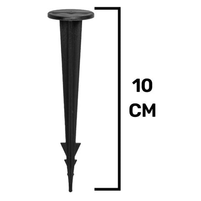 Weed control fabric fixing peg, black, 10 cm length