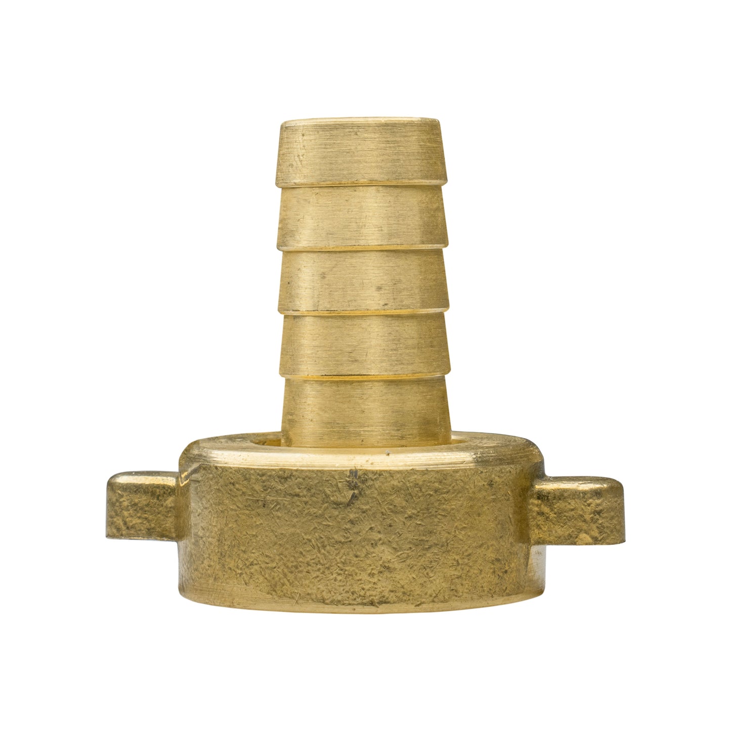 13mm brass barbed connector fitting with serrated sections