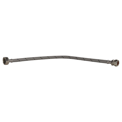 15mm flexi hose 500mm with braided tube and compression fittings on both ends
