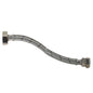 15mm brass compression flexi hose 500mm, ¾” BSPF, braided metal tube with compression ends