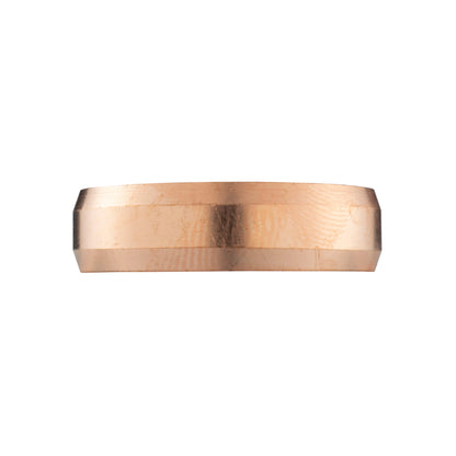 Brass compression straight fitting compression ring, copper-toned edge, 15mm x 1/2" BSPM