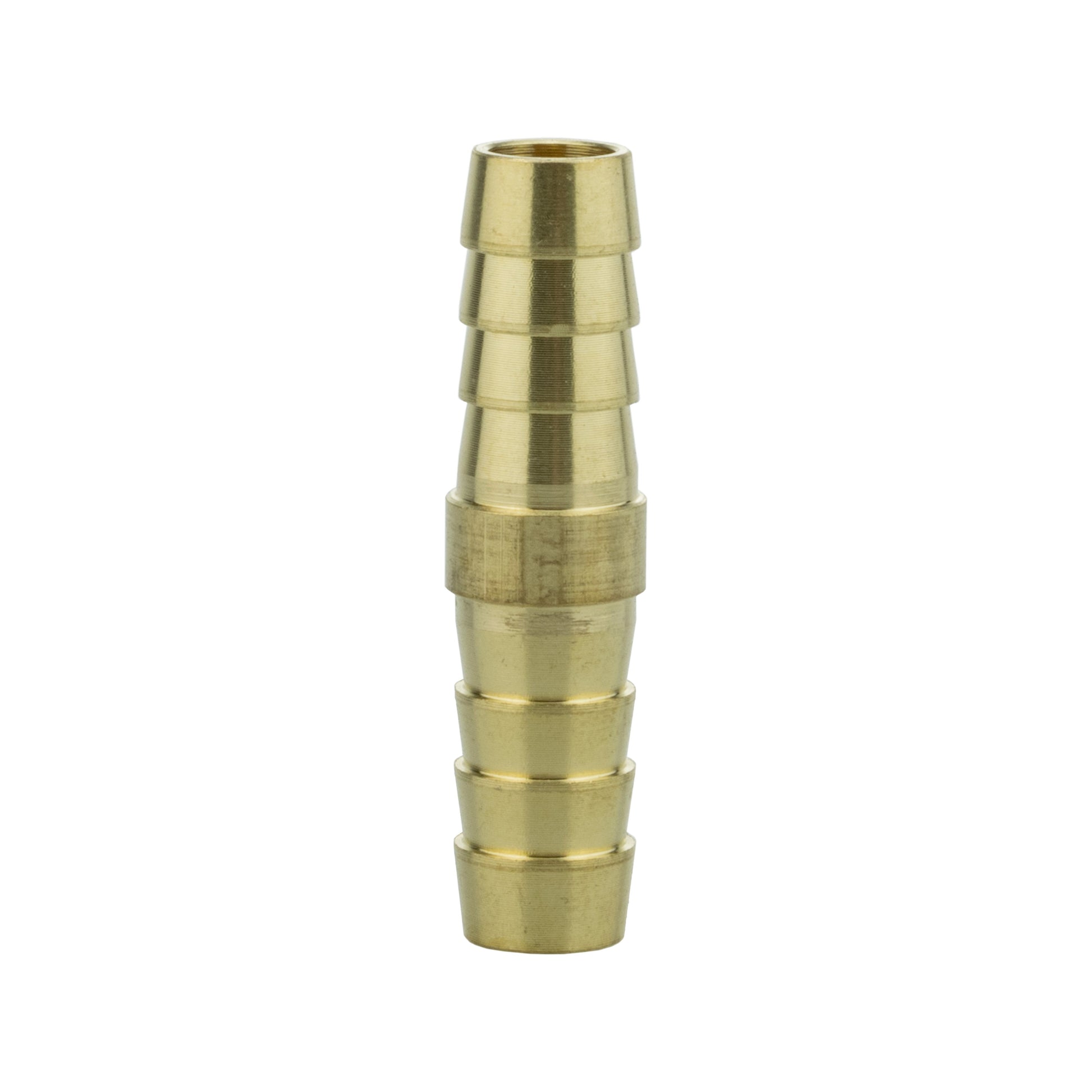Brass straight joiner, 8 mm push-fit connector with stepped ends
