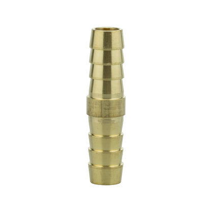 Brass straight joiner, 8 mm push-fit connector with stepped ends