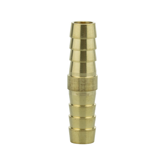 Brass straight joiner, 8 mm push-fit connector with stepped ends