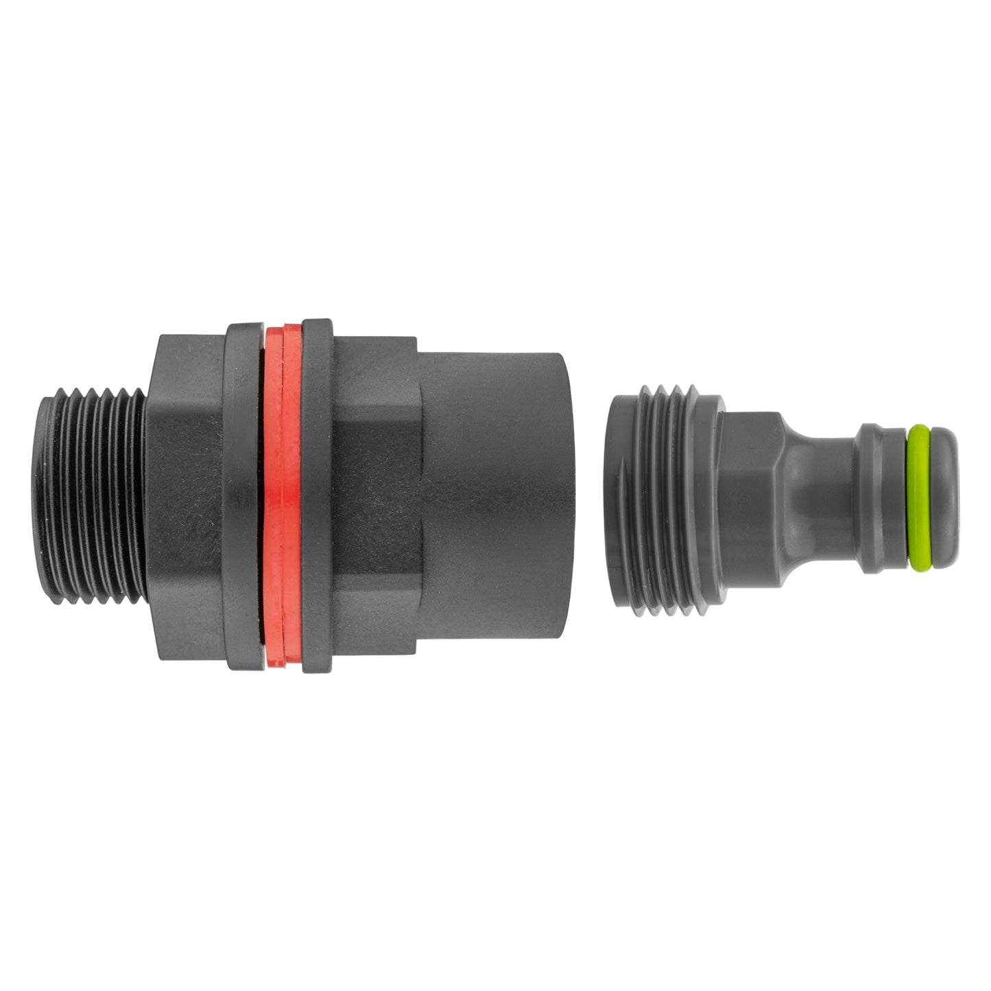 Wasserfass-Anschluss ½” BSPM-F mit männlichem Quick-Connector, Lime-Griff