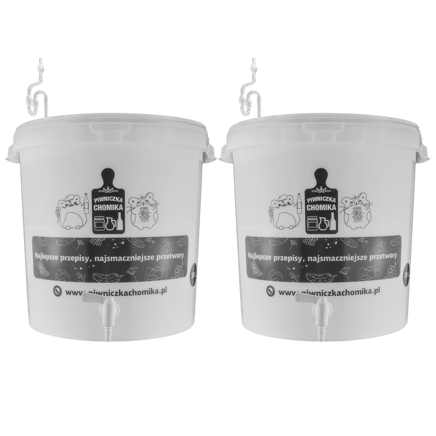 Home Brew Bucket 30L – wymiary: 35,5 cm średnicy i wysokość 36,5 cm