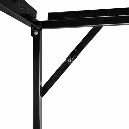 Black stand support arm and angled brace for dog bath