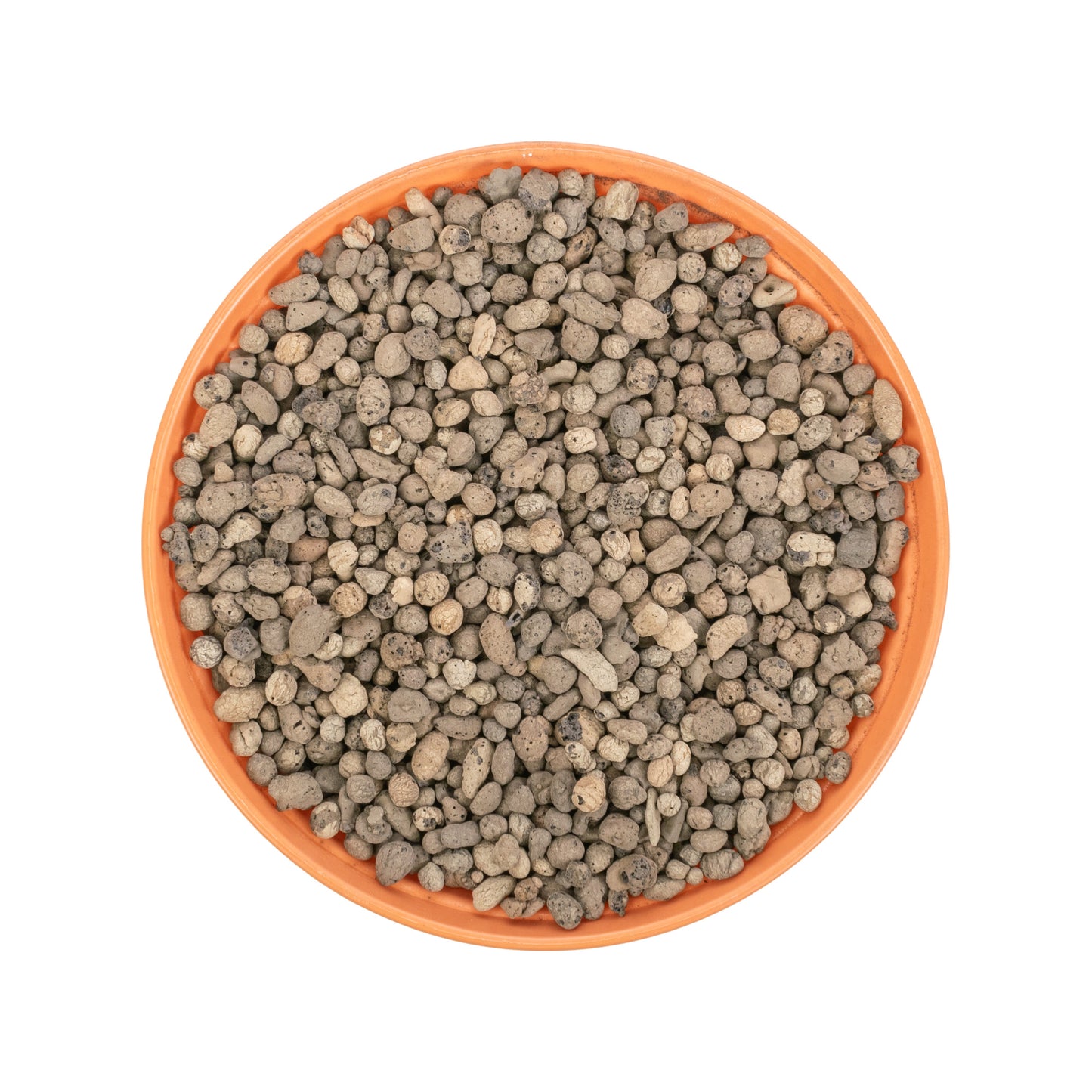 Expanded clay aggregate 4–8 mm, light grey-brown pellets in a bowl