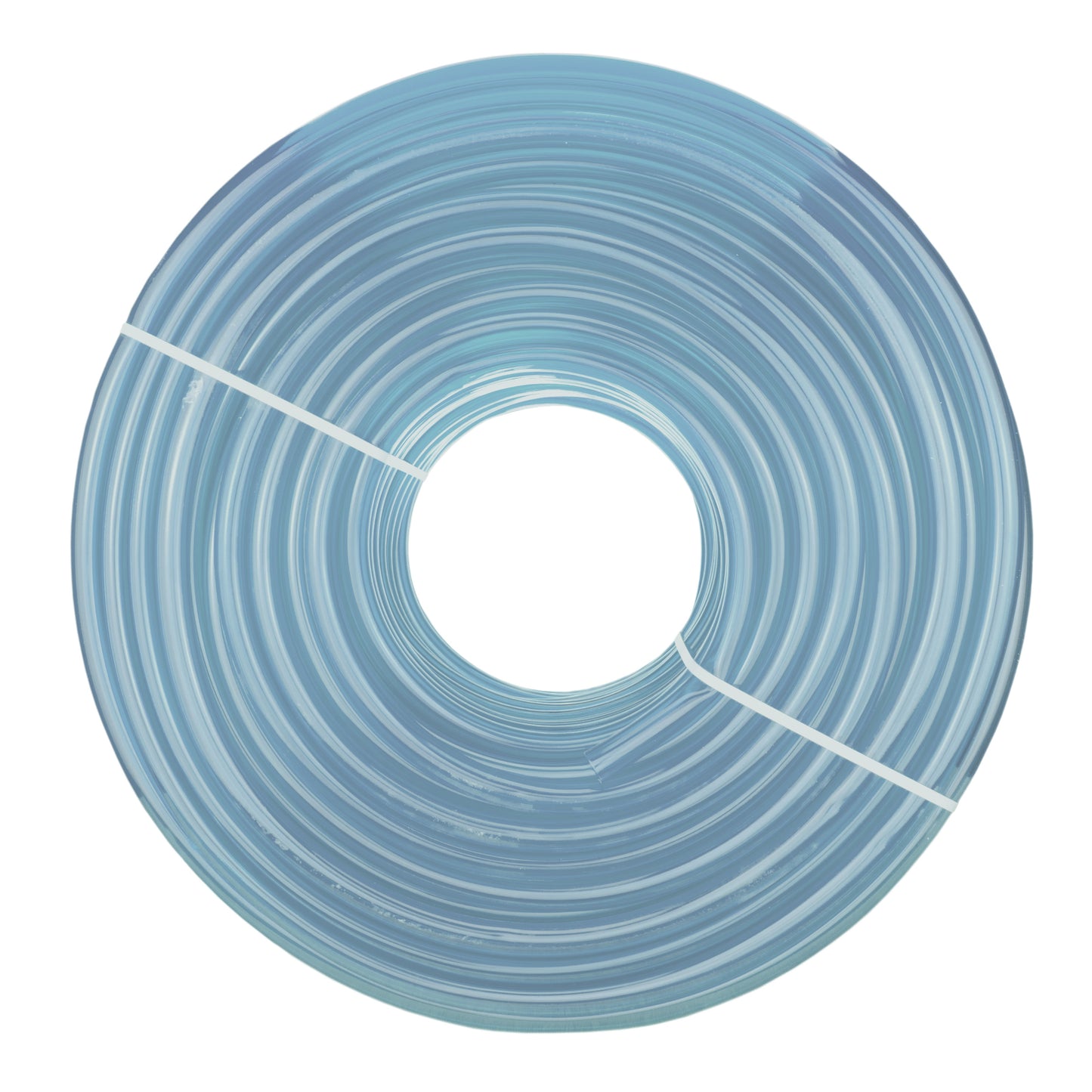 Clear PVC pipe coil, coiled loops with inner bore, internal 14mm, external 18mm