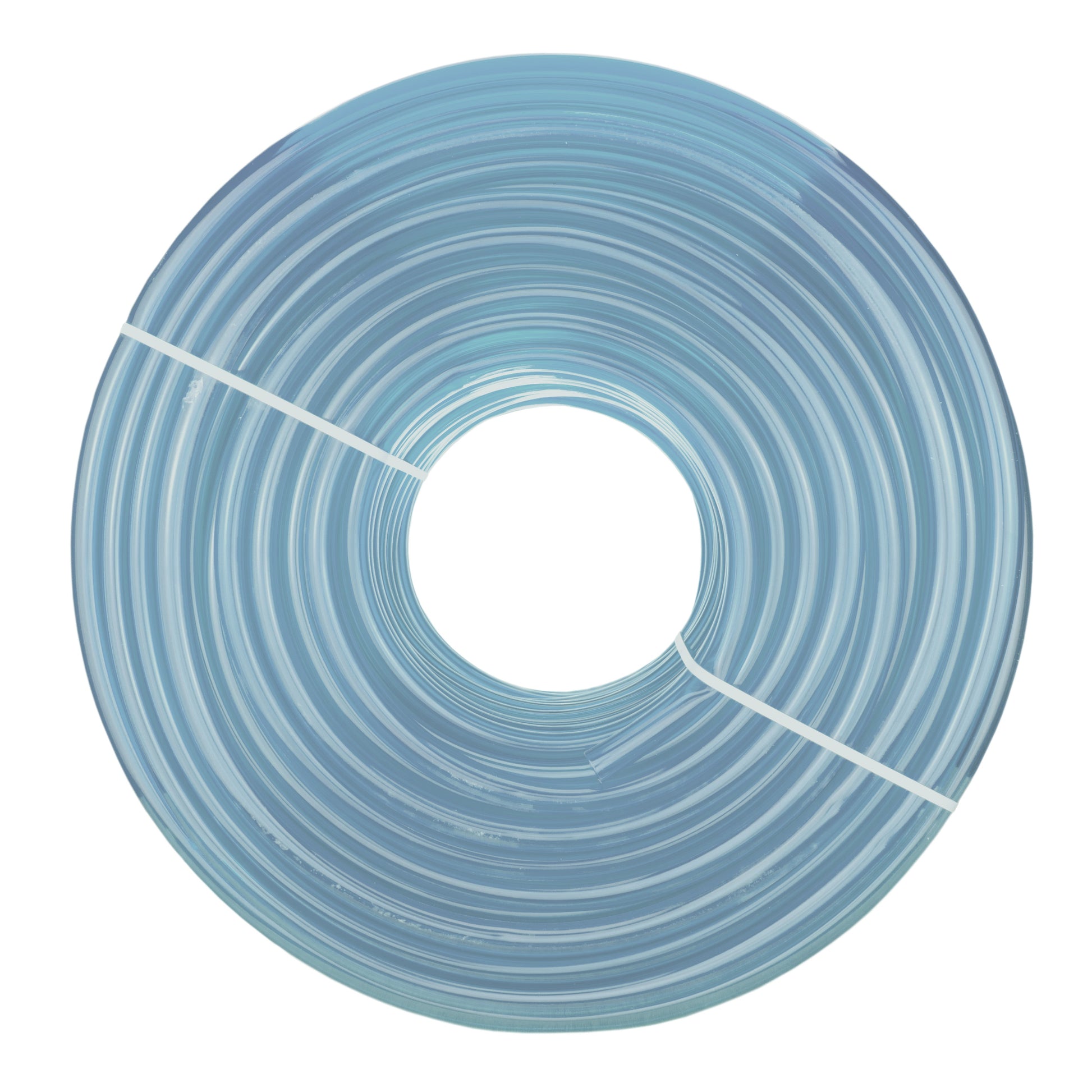 Clear PVC pipe coil, coiled loops with inner bore, internal 14mm, external 18mm